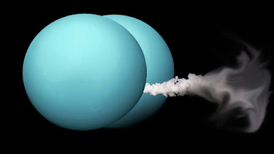 Uranus and the gas it produces.