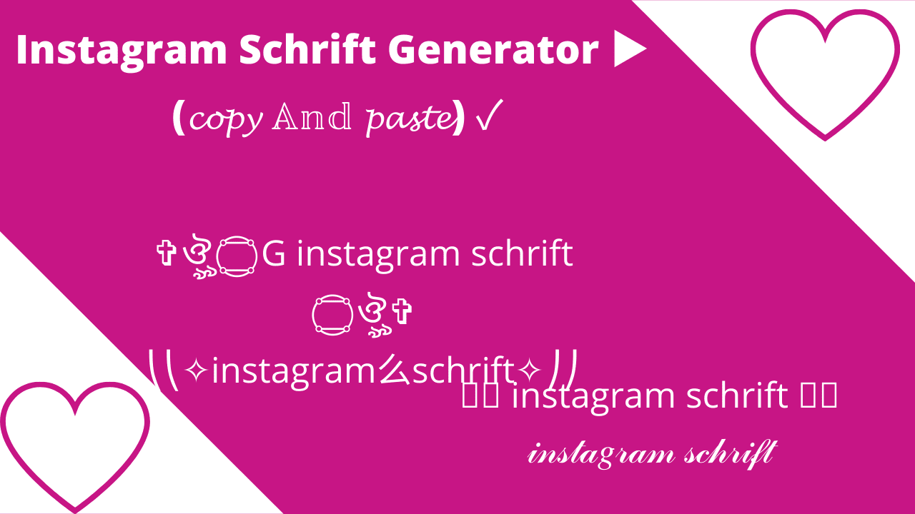 Schöne schrift kopieren