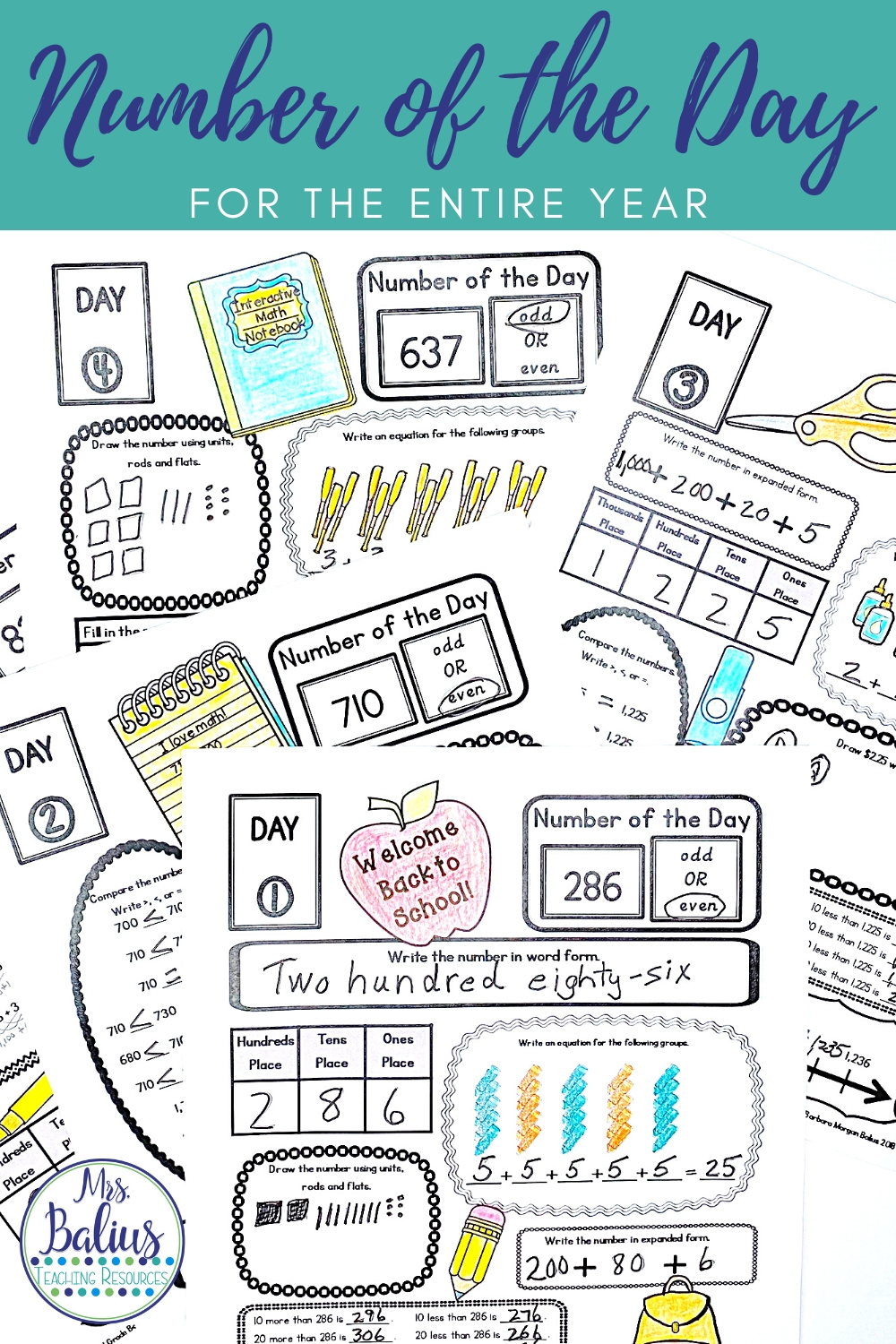 Number of the Day: A Great Way to Build Number Sense - Mrs Balius