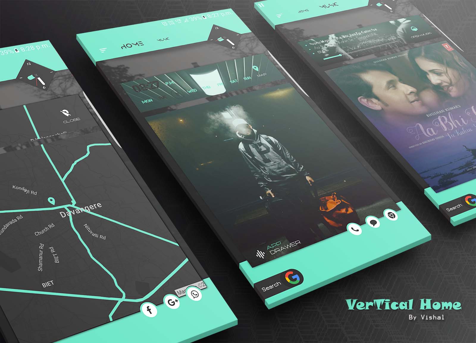 VerTicaL HoMe KLWP v1.0 KLWP Themes