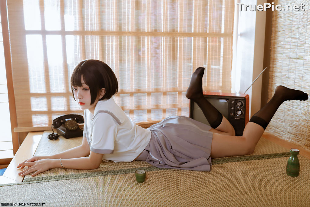 Image [MTCos] 喵糖映画 Vol.039 – Chinese Cute Model – Japanese School Uniform - TruePic.net - Picture-3