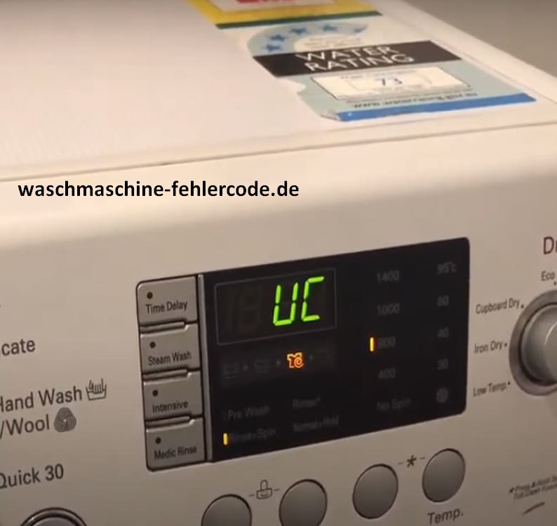 Uc Fehler In Der Samsung Waschmaschine Waschmaschine Fehlercode