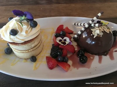 desserts at Cello restaurant at Allegretto Vineyard Resort in Paso Robles, California