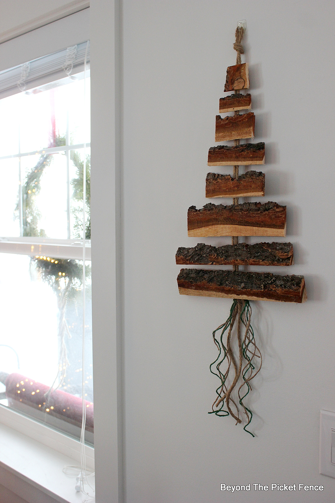 Beyond The Picket Fence 12 Days of Christmas Day 9 Easy Wood Wall Hanging