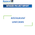 Project Report on Restaurant Uniforms Manufacturing