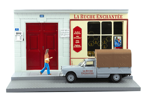 les plus beaux véhicules utilitaires, peugeot 404 pick-up 1:43 apiculteur