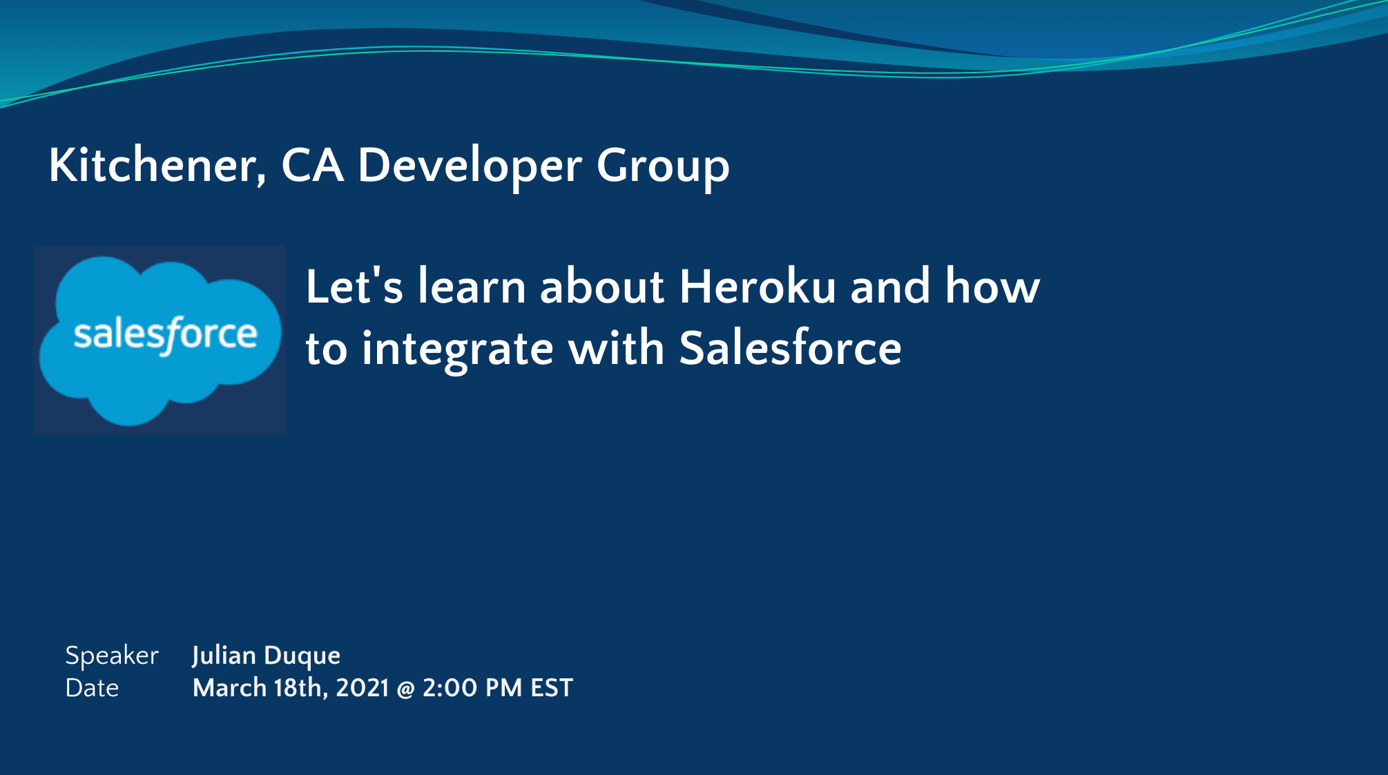 Kitchener Canada Developer Group Event Let s Learn About Heroku And Kitchener Canada Developer Group Event Let s Learn About Heroku And