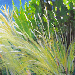 grass beach painting acrylic canvas landscape oregon paintings cleary melody artist grasses abstract contemporary fine masterpieces painters daily works nature