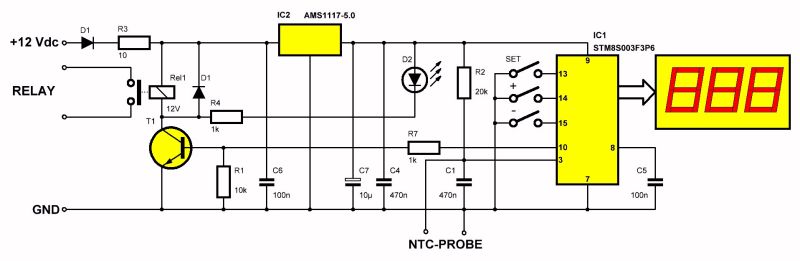 Temperature controller sale schematic