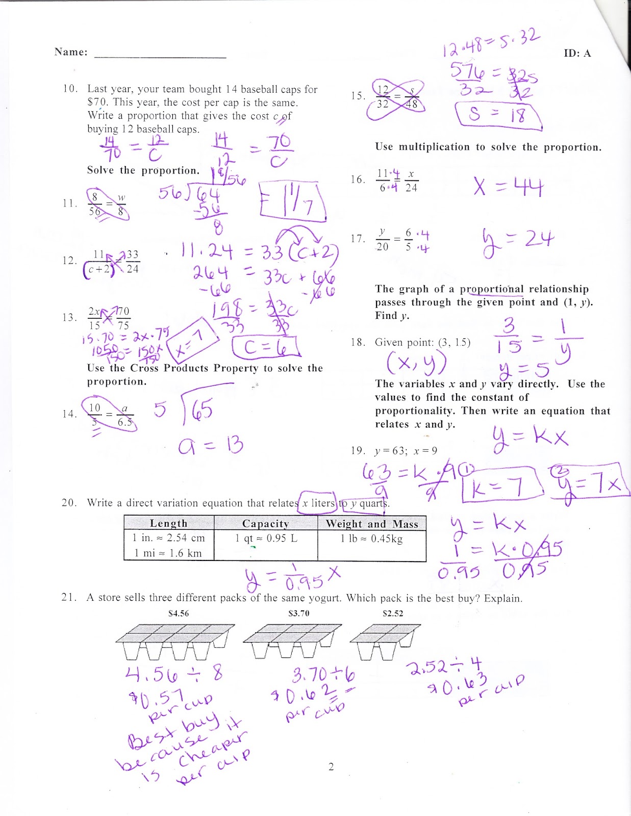 worksheet Direct Variation Worksheet With Answers ms jeans classroom blog january 2017 chapter 5 practice test answers