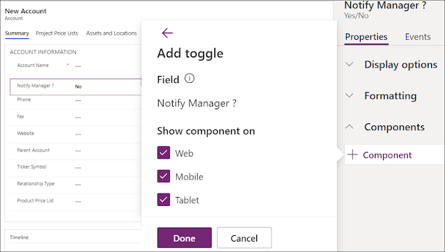 HOW TO USE TOGGLE CONTROL FOR TWO OPTIONS FIELDS