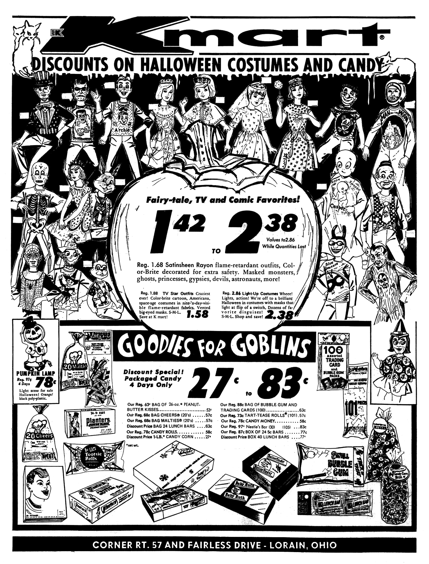 Brady's Bunch of Lorain County Nostalgia Hills & Kmart Halloween Ads
