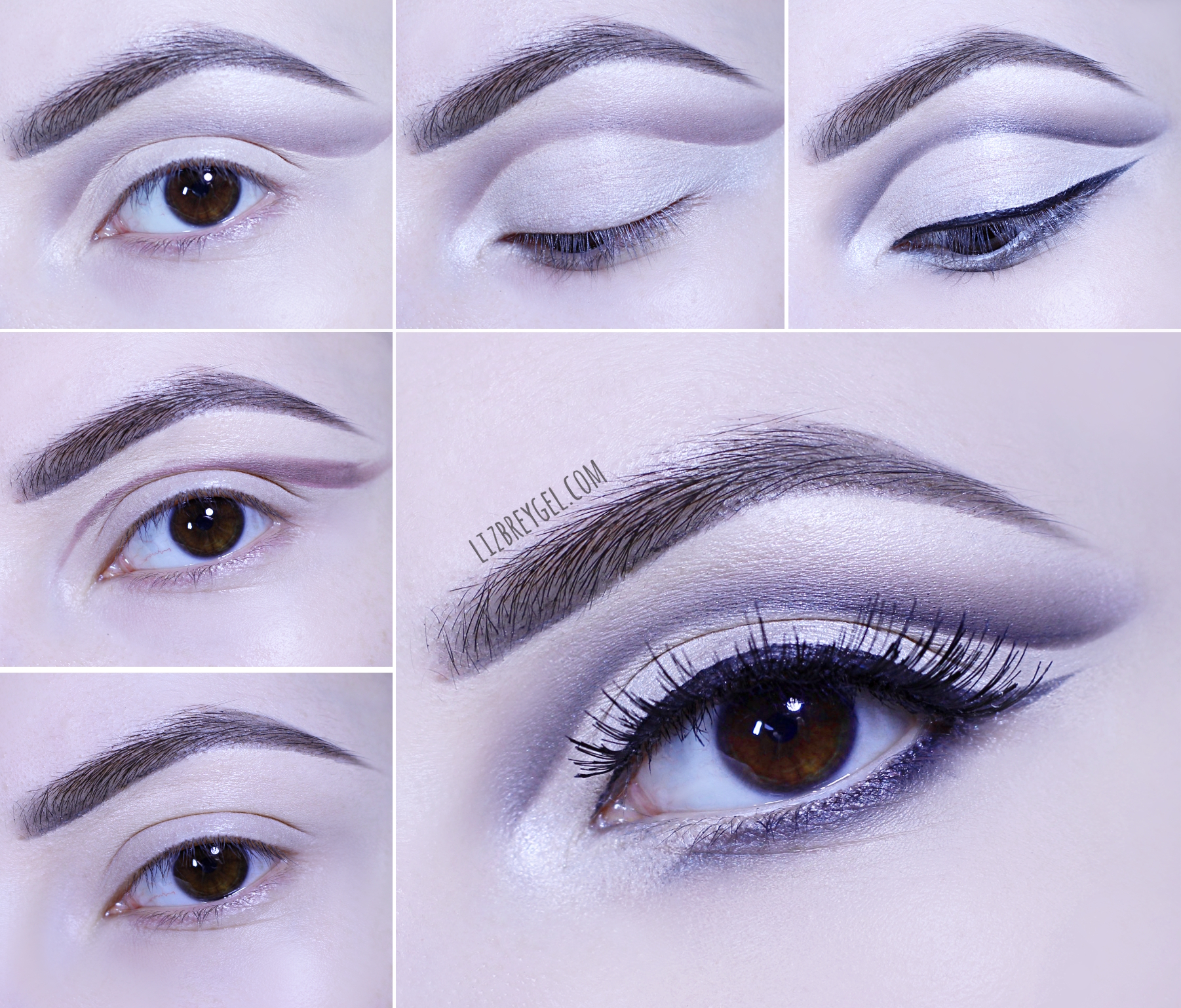 makeup pictorial on how to do an industrial eye makeup look