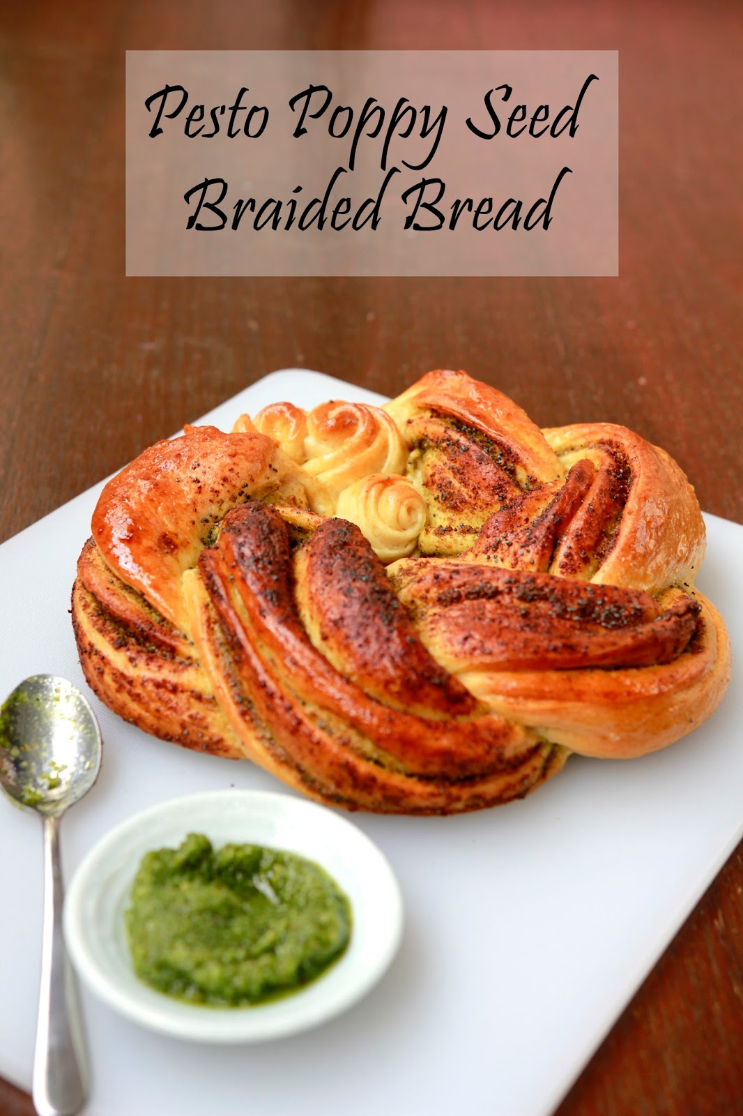 In Cookie Haven Basil Pesto, Poppy Seed Braided Bread