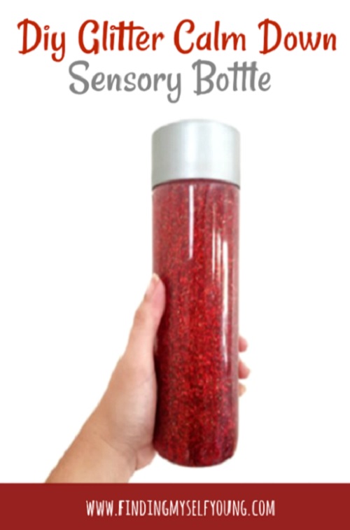 How to make a DIY glitter sensory bottle for babies and kids