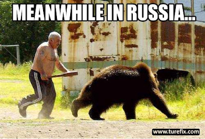 Meanwhile In Soviet Russia, Man Chase Bear picture