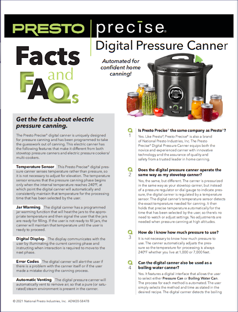 Presto Precise Digital Pressure Canner