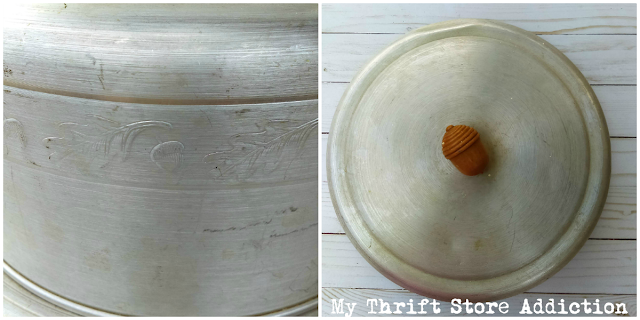 vintage covered cake plate 