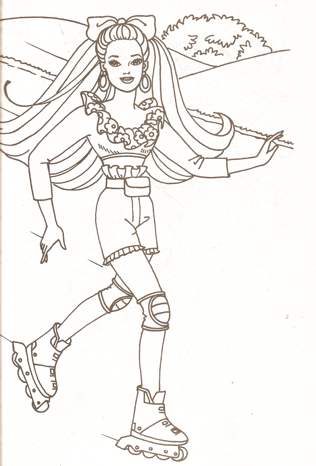 Miss Missy Paper Dolls Barbie Coloring Pages Part 2