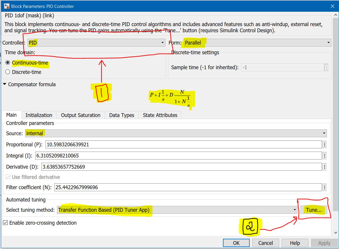 PID Controller in MATLAB/Simulink using Transfer Function approach ...
