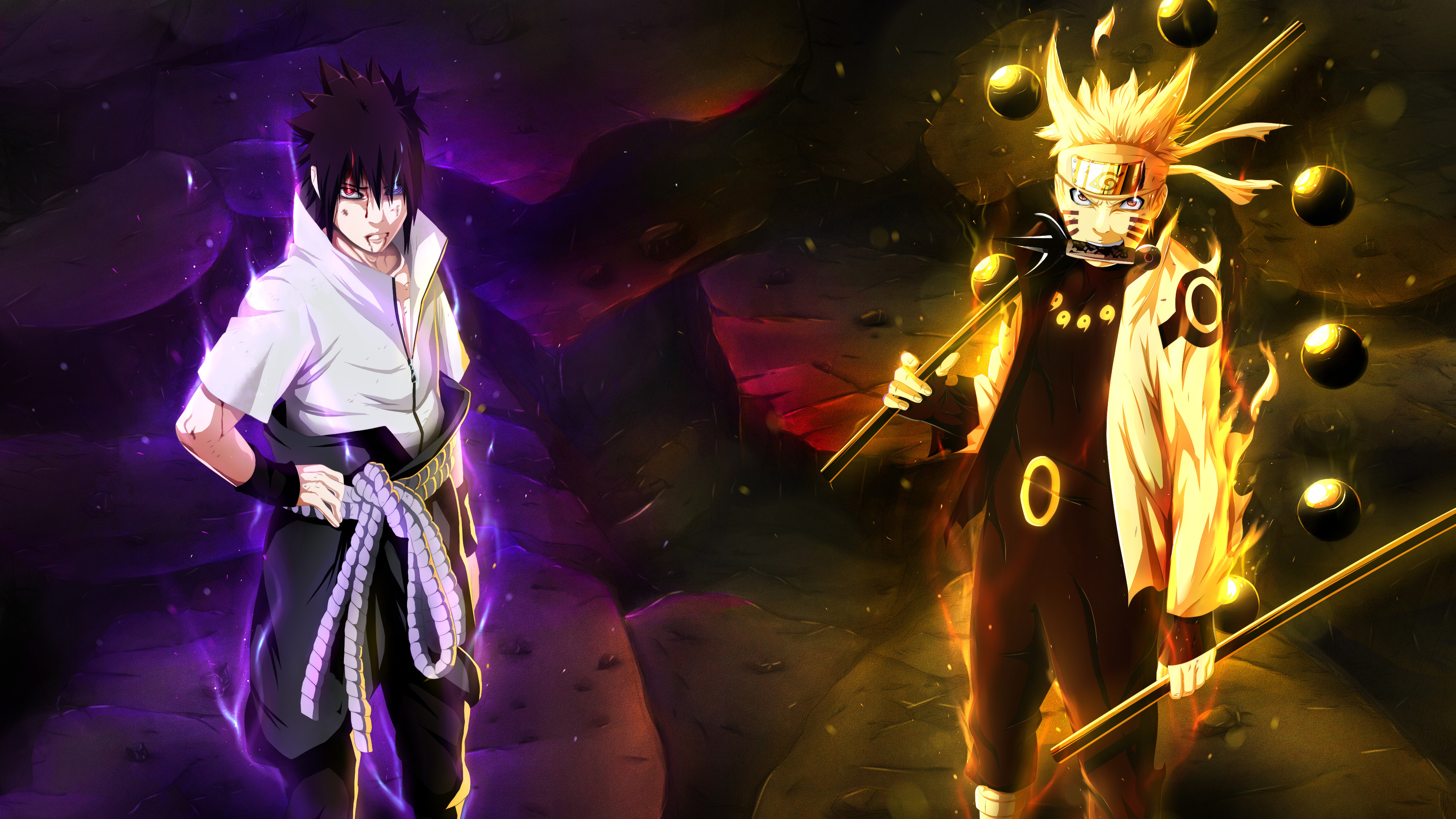 Naruto And Sasuke Wallpaper 4K : 2048X1152 Sasuke Uchiha Naruto Anime