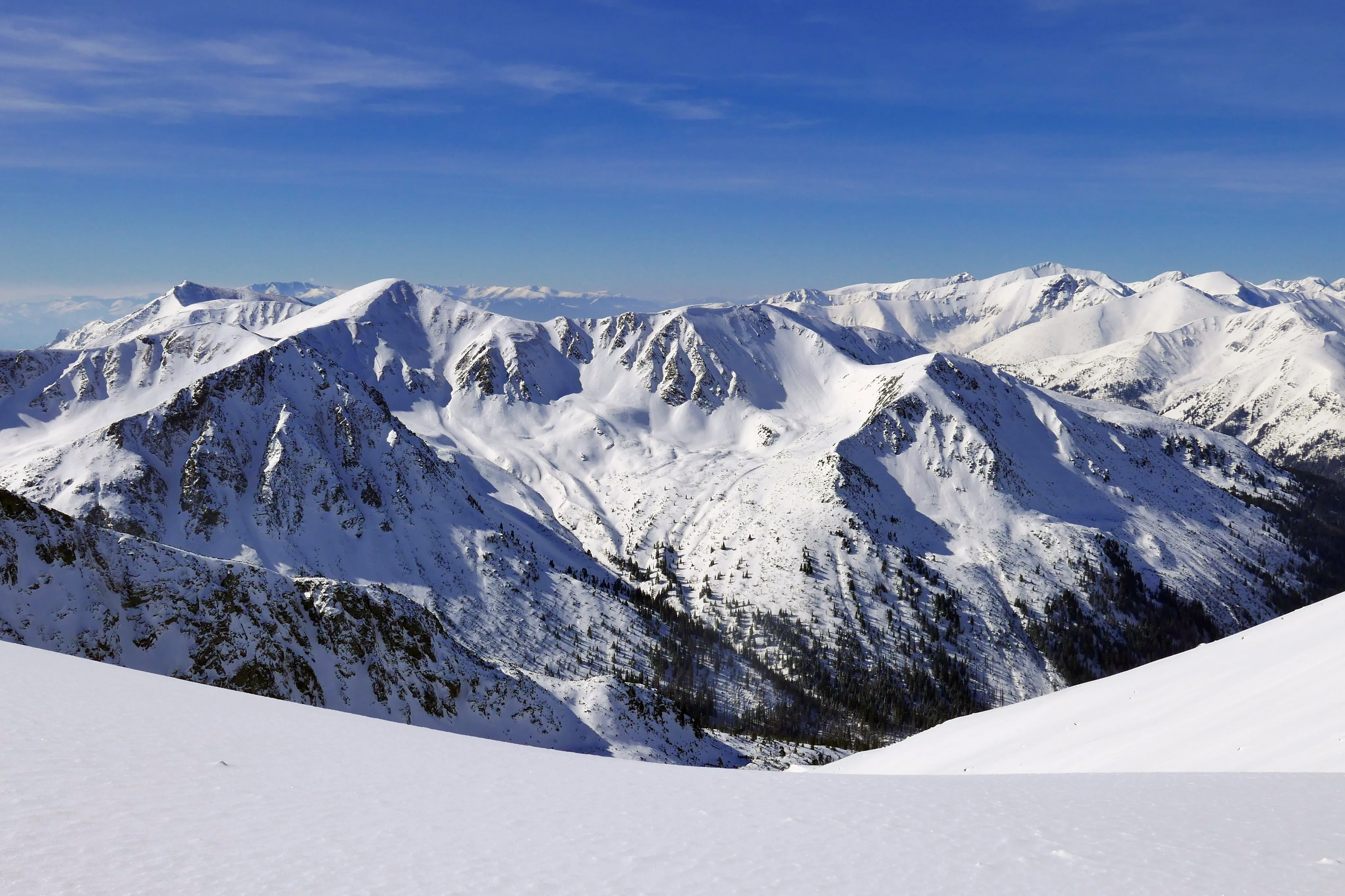 Panorama ze Świnickiej Przełęczy