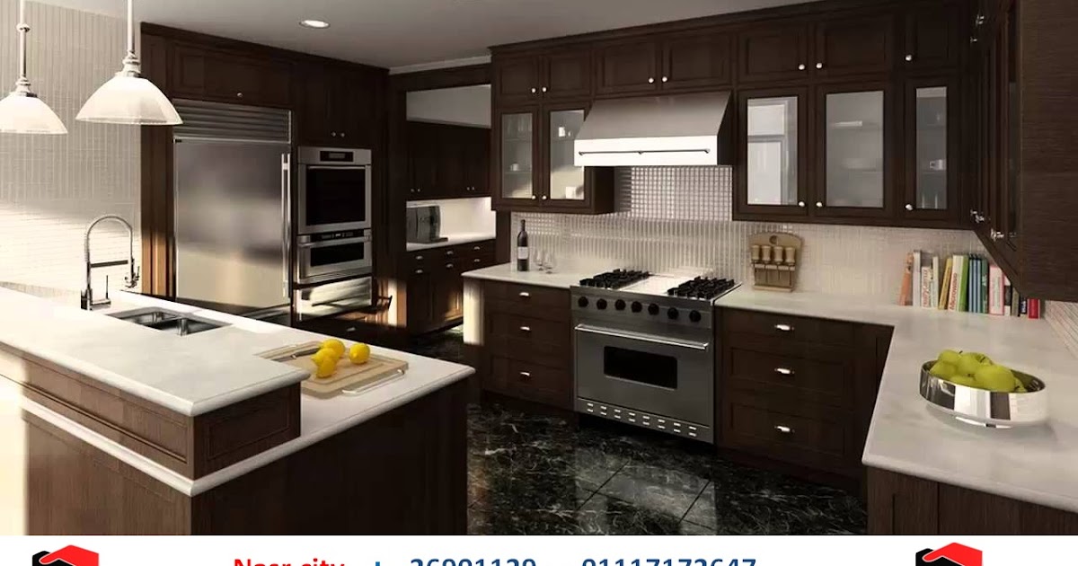 افضل مطابخ خشب مطابخ قشرة شيرى ( اروع تصميمات للمطابخ باسعار تناسب