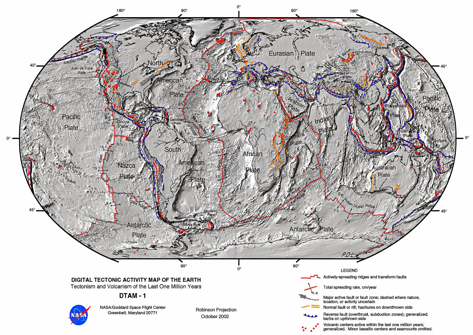 Титанические плиты карта