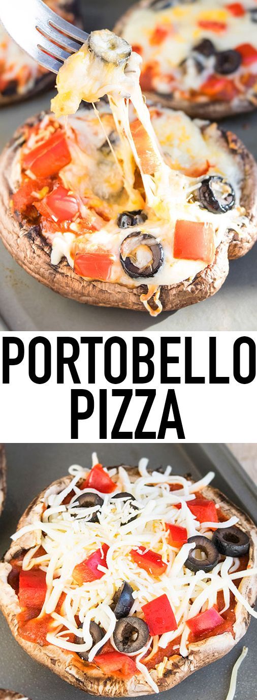 Portobello Mushroom Pizza (Low Carb Recipe) Simply Delicious Food