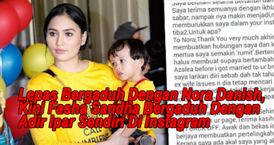 Lepas Bergaduh Dengan NORA DANISH, Kini..FASHA SANDHA BERGADUH Besar pula dengan Adik Ipar Sendiri..??