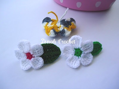Dinah Crochet: Crochet Round Hair Clip.