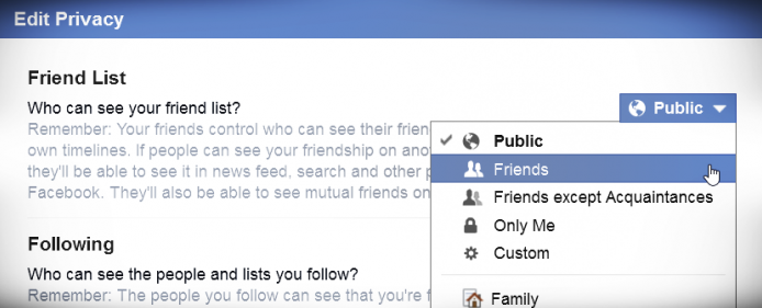 Facebook Hide Friends - KOBE MONITOR