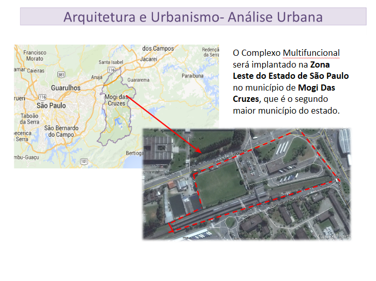 Complexo Multifuncional Ánalise Urbana Mogi Das