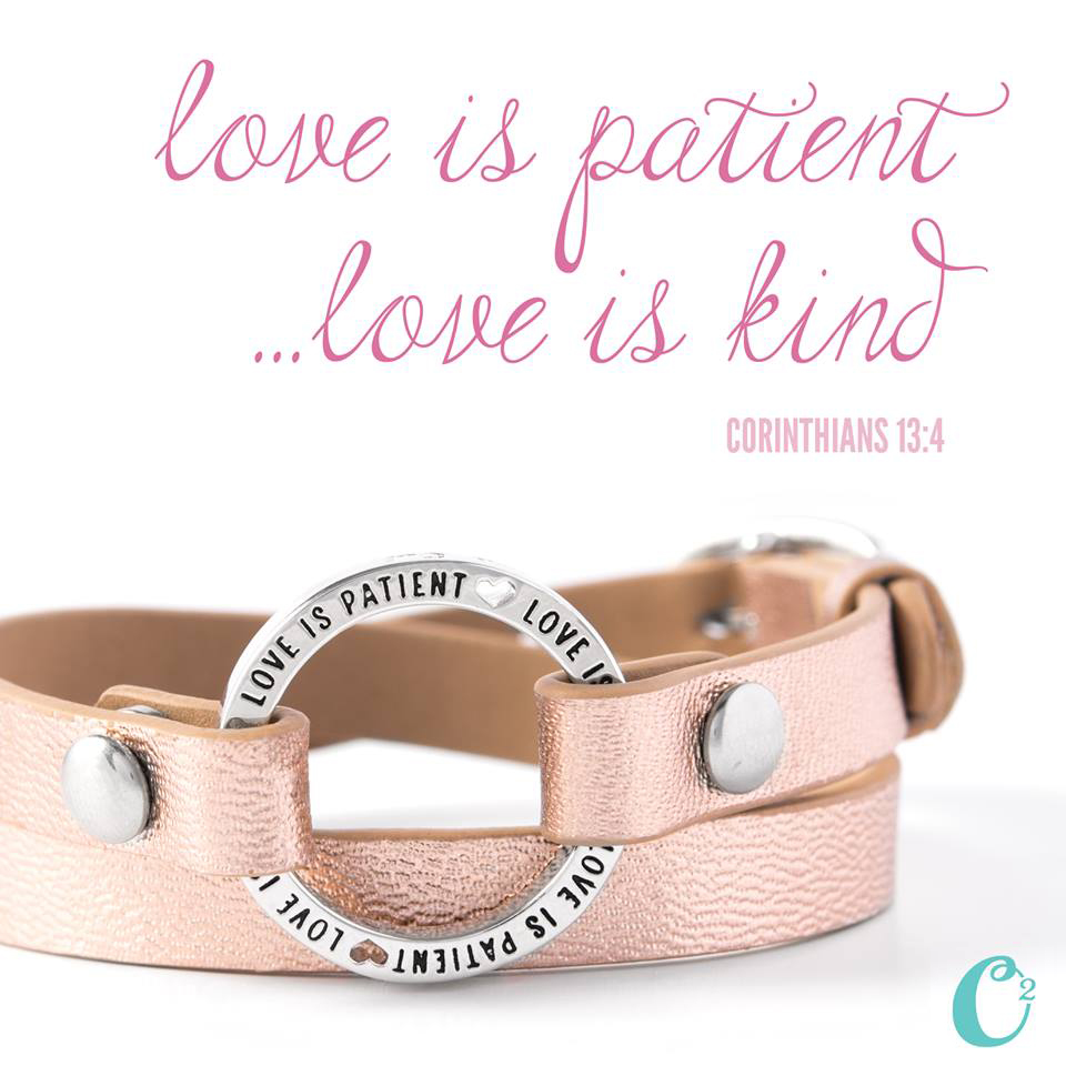Origami Owl Valentines Day Collection: Love is Patient Leather Wrap Bracelet from StoriedCharms.com