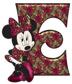 Abecedario de Minnie para Navidad. Minnie Abc for Christmas.