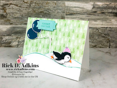 Check out this cute Catalog Case featuring the Penguin Place Bundle from Stampin' Up!