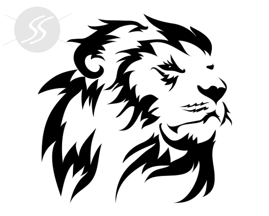 Adesivo decorativo Leão Hasta Adesivo decorativo Leão Hasta