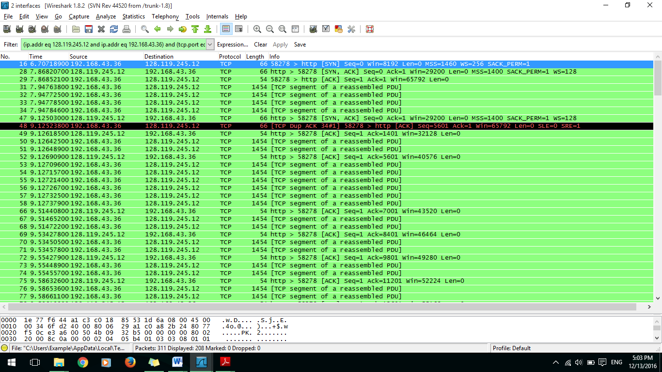 wireshark filter tcp port wireshark filter tcp port