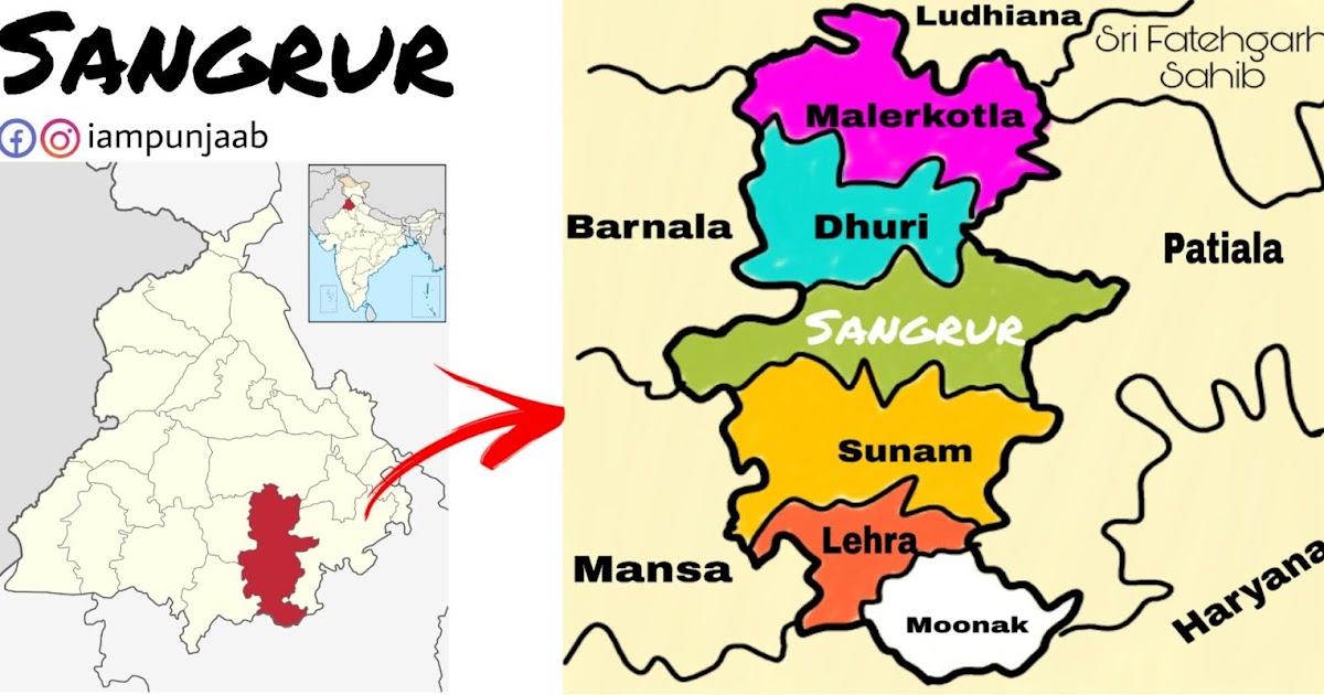 Malerkotla In Punjab Map Know Your District- Sangrur, Its Pb-13