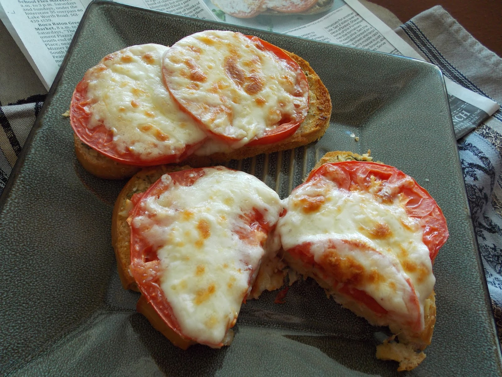 Toasted Parmesan Tomato Bread