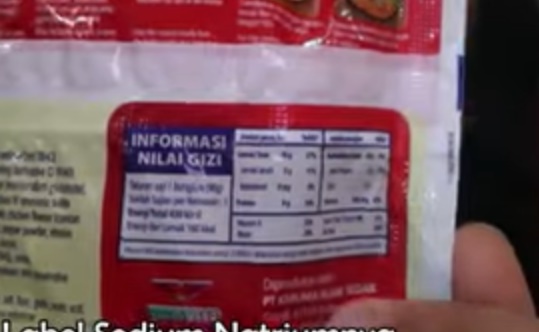 label pada mie label pada mie