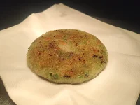 Mix veg burger patty on tissue paper for veg burger recipe