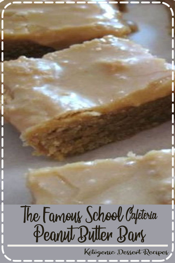 " The Famous School Cafeteria Peanut Butter Bars" Merci Brian