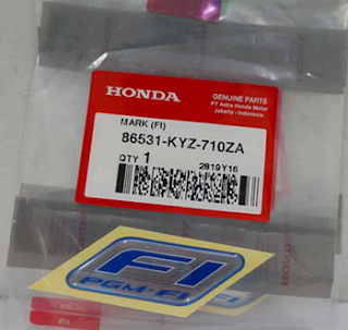 Mengatasi Stiker Fi Motor Honda Matic Hilang