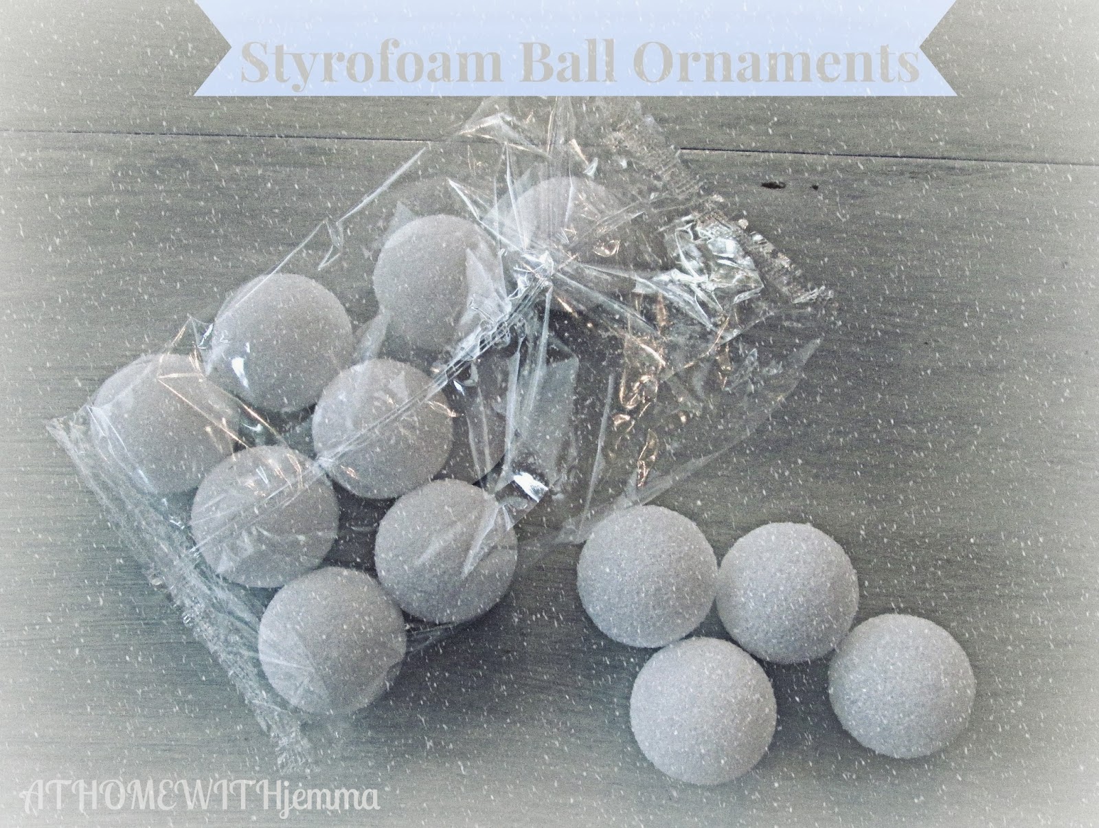Styrofoam Christmas Ornaments DIY At Home with Jemma