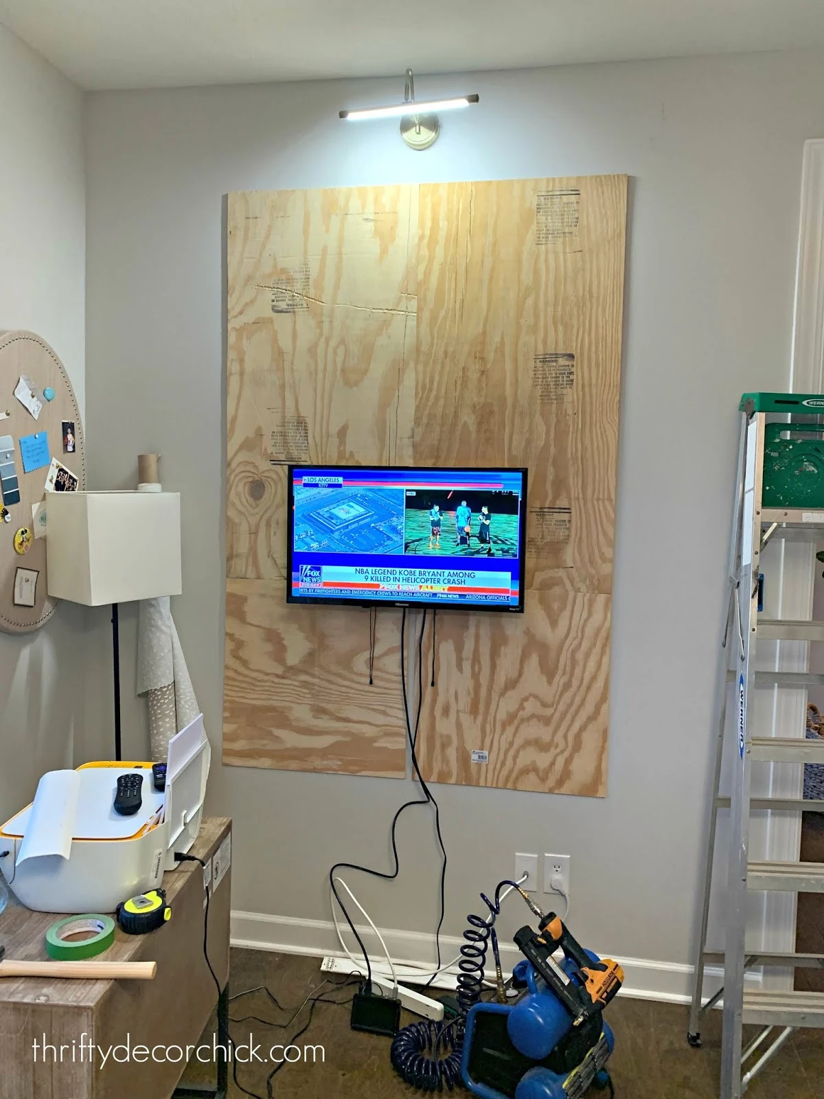 How to DIY a HUGE Upholstered Bulletin Board Thrifty Decor Chick