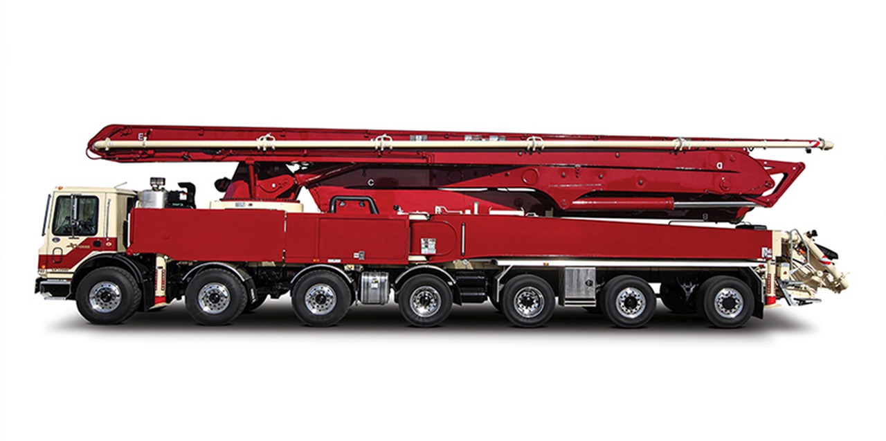 Industrial History World's largest concrete pump truck