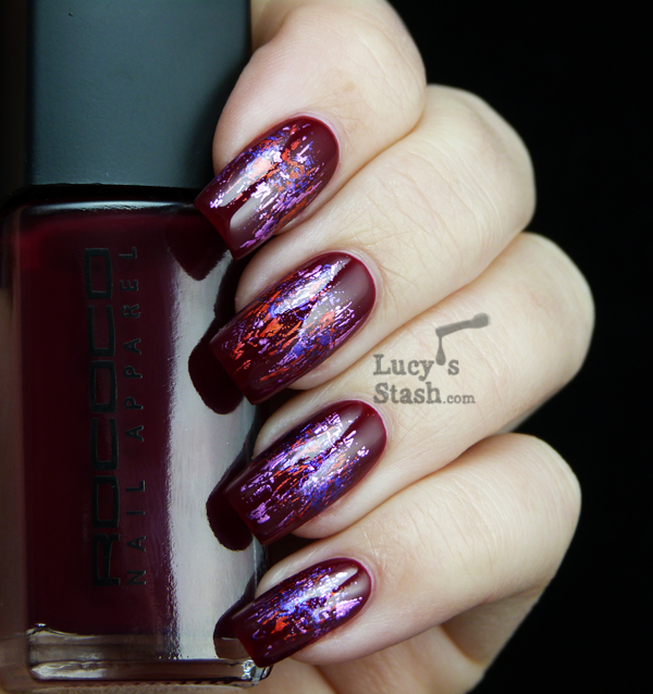 Lucy's Stash - Abstract foil pattern manicure