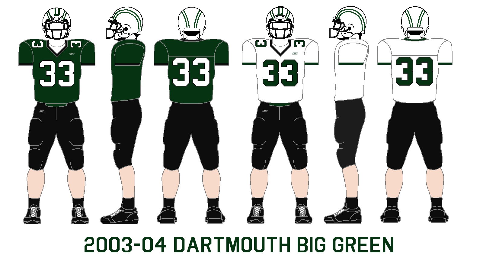 dartmouth football uniforms