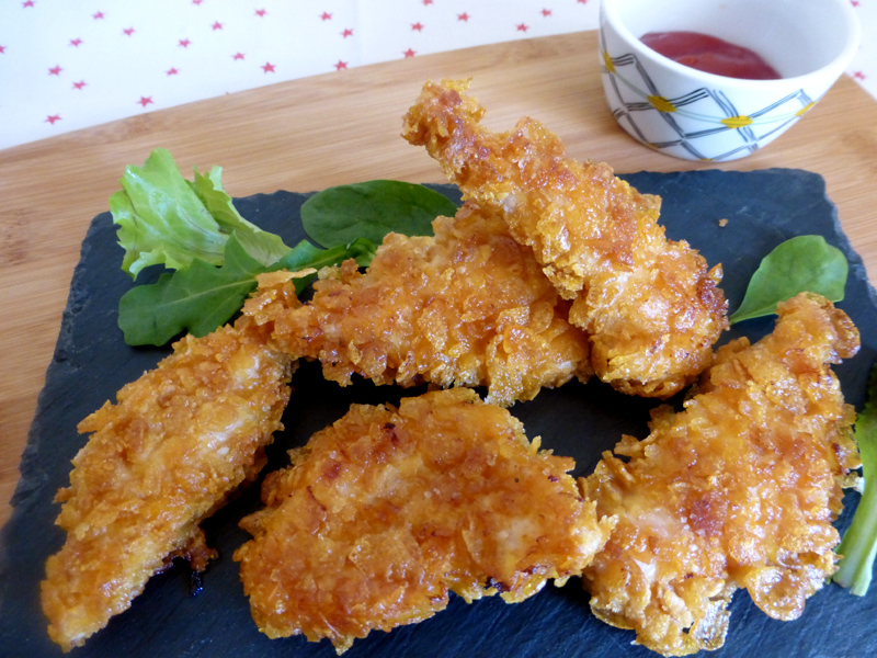 Poulet pané au four sans friture